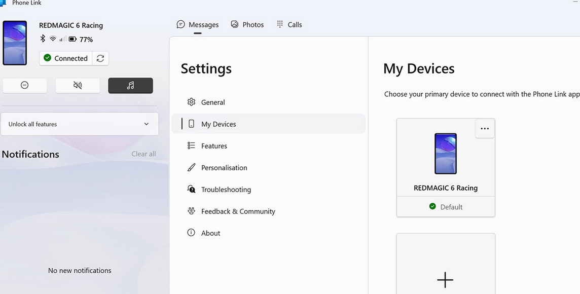 Connect your devices via Bluetooth or Wi-Fi